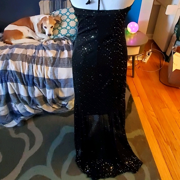 Black formal dress size Large 10 - Picture 6 of 8